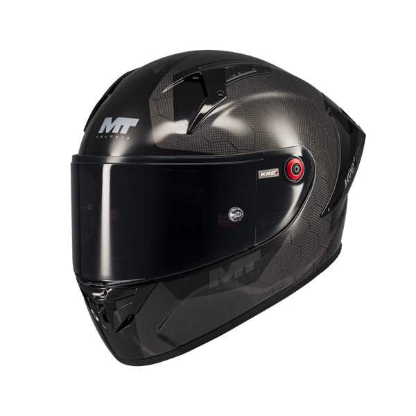 MT HELMETS KRE+ S SOLID A11 GLOSS CARBON FULL FACE