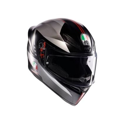 AGV K1 S Lap Grey-Red Helmet – Aerodynamic Design with Ultimate
