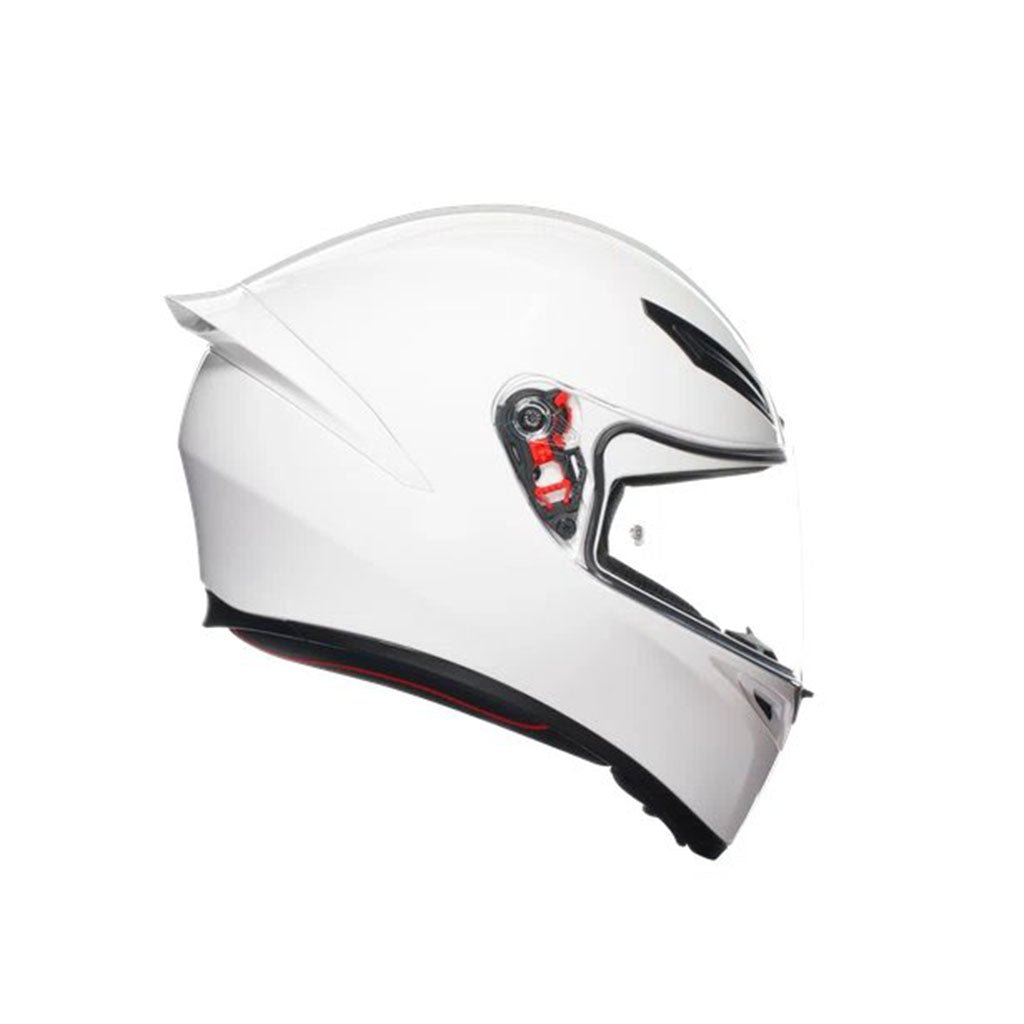 AGV من أي جي في K1 S WHITE - FULL FACE HELMET E2206 خوذة كي 1 اس أبيض لامع - BOOST BOX PERFORMANCE AGV2118394001028004