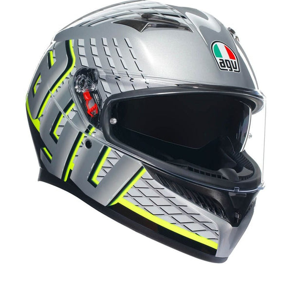 Agv K3 E2206 Mplk Fortify Grey Black Yellow Fluo 011 Helmet