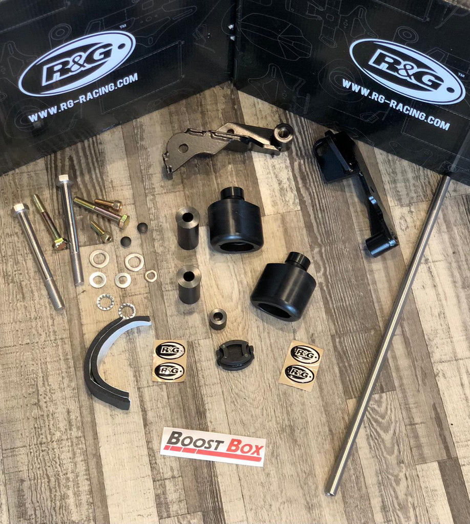 أر&جي مجموعة واقيات الهيكل بدون تعديل هيابوسا 2022 - 24 - BOOST BOX PERFORMANCE R&G_RacingCP0521BL