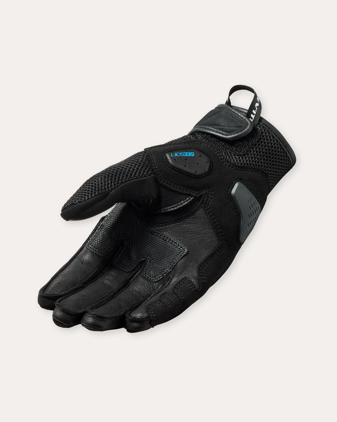 REV’IT! Ritmo Gloves – CE Certified Short Motorcycle Gloves with Leather and Ventilated Mesh
