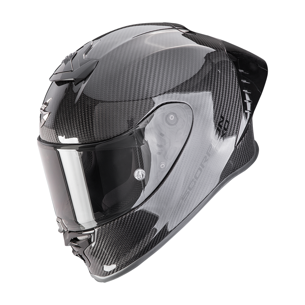 SCORPION EXO-R1 EVO II CARBON AIR SOLID BLACK FULL FACE HELMET