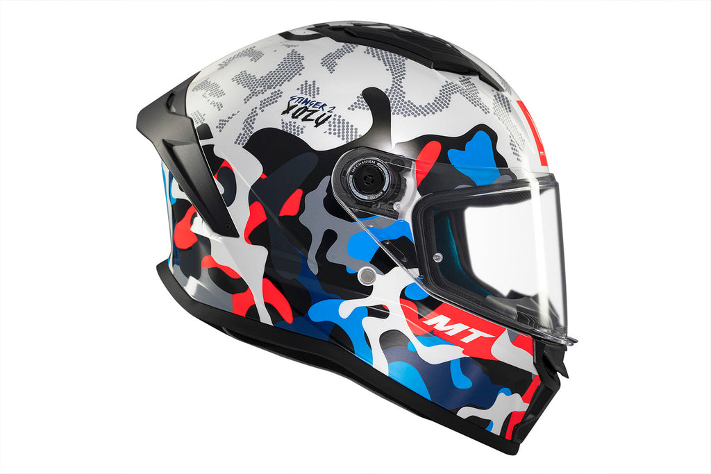 MT HELMETS من أم تي STINGER 2 YOZU A7 GLOSS خوذة فول فيس