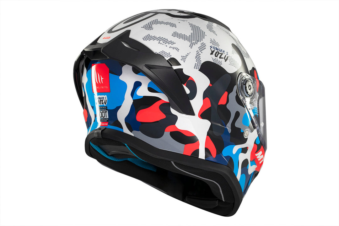 MT HELMETS STINGER 2 YOZU A7 GLOSS FULL FACE HELMET