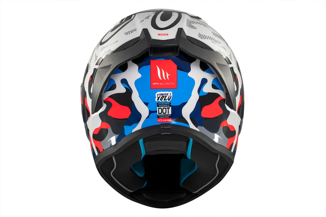 MT HELMETS STINGER 2 YOZU A7 GLOSS FULL FACE HELMET