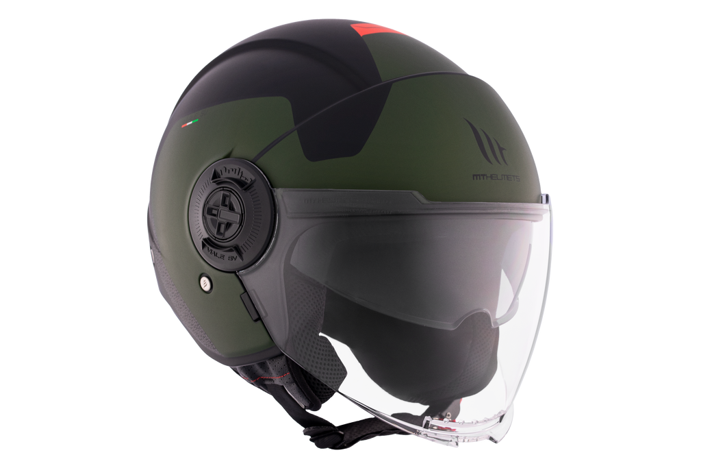 MT HELMETS من أم تي VIALE SV S SOLID BETA A6 MATT خوذة مفتوحة الوجه