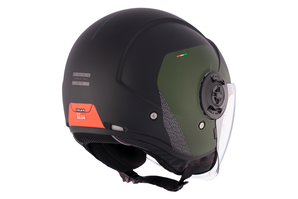 MT HELMETS من أم تي VIALE SV S SOLID BETA A6 MATT خوذة مفتوحة الوجه
