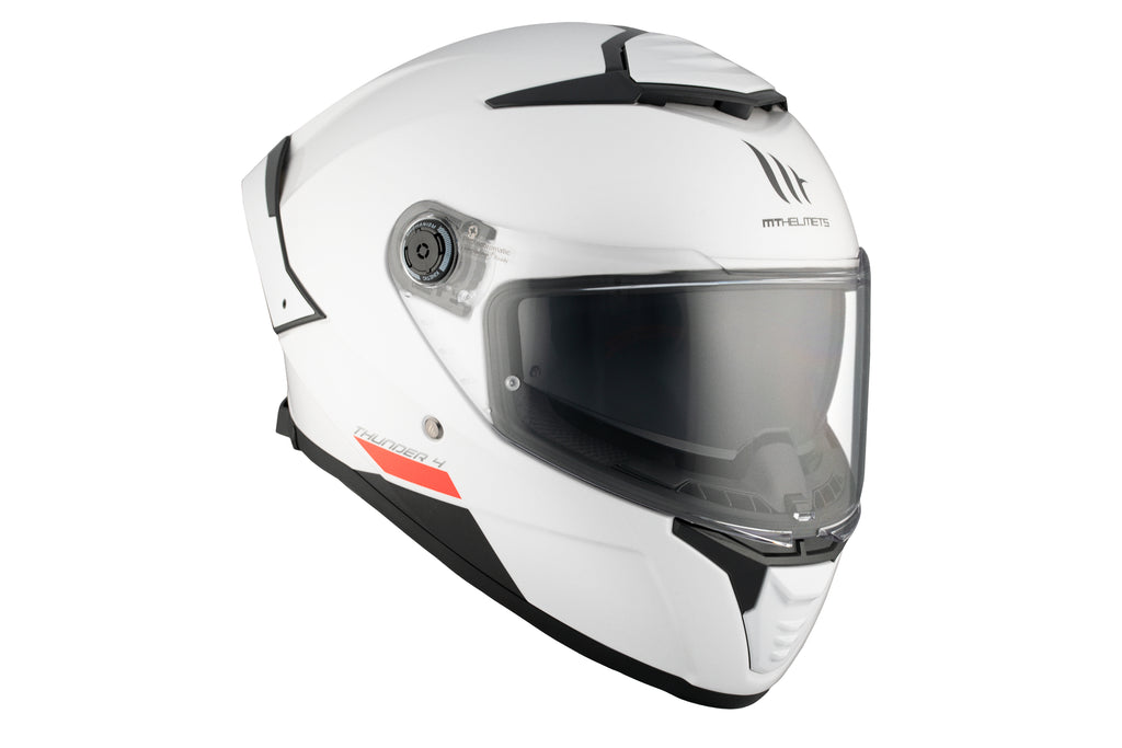 MT HELMETS من أم تي THUNDER 4 SV GLOSS WHITE خوذة فول فيس