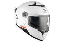 تحميل الصورة في عارض المعرض ، MT HELMETS من أم تي THUNDER 4 SV GLOSS WHITE خوذة فول فيس