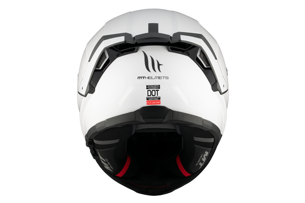 MT HELMETS من أم تي THUNDER 4 SV GLOSS WHITE خوذة فول فيس