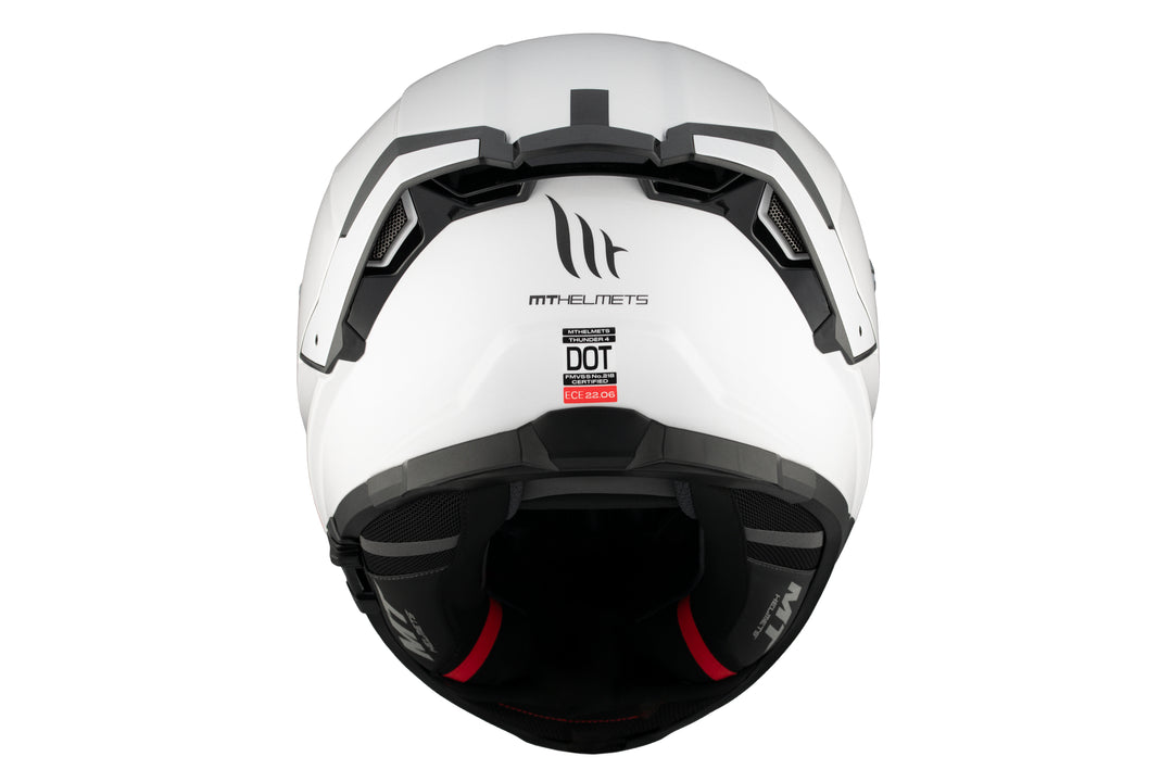 MT HELMETS من أم تي THUNDER 4 SV GLOSS WHITE خوذة فول فيس