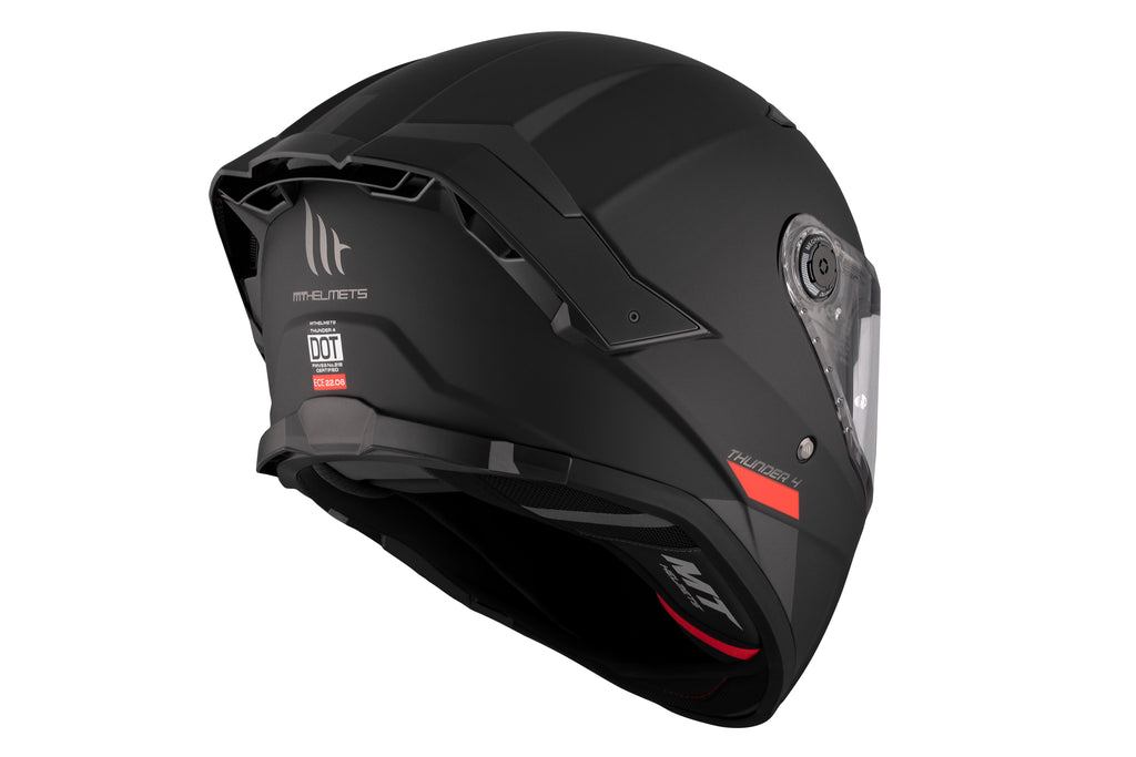 MT HELMETS من أم تي THUNDER 4 SV A1 MATT BLACK خوذة فول فيس