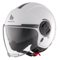 MT Viale SV S Gloss White Jet Helmet – Lightweight Urban Motorcycle Helmet with Sun Visor