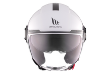 تحميل الصورة في عارض المعرض ، MT HELMETS من أم تي VIALE SV S SOLID A0 GLOSS WHITE خوذة مفتوحة الوجه