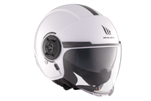 تحميل الصورة في عارض المعرض ، MT HELMETS من أم تي VIALE SV S SOLID A0 GLOSS WHITE خوذة مفتوحة الوجه