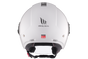 تحميل الصورة في عارض المعرض ، MT Viale SV S Gloss White Jet Helmet – Lightweight Urban Motorcycle Helmet with Sun Visor