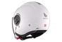 تحميل الصورة في عارض المعرض ، MT Viale SV S Gloss White Jet Helmet – Lightweight Urban Motorcycle Helmet with Sun Visor