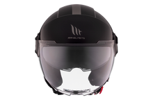 تحميل الصورة في عارض المعرض ، MT HELMETS من أم تي VIALE SV S SOLID A1 GLOSS BLACK خوذة مفتوحة الوجه