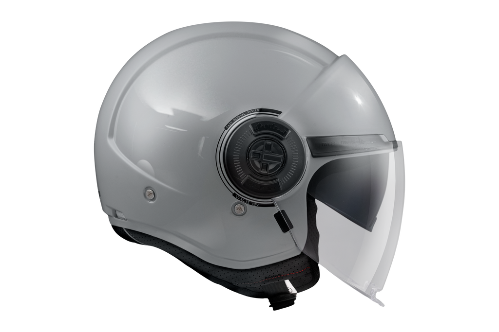 MT Viale SV S Jet Helmet Gloss Grey – Lightweight Urban Open-Face Motorcycle Helmet