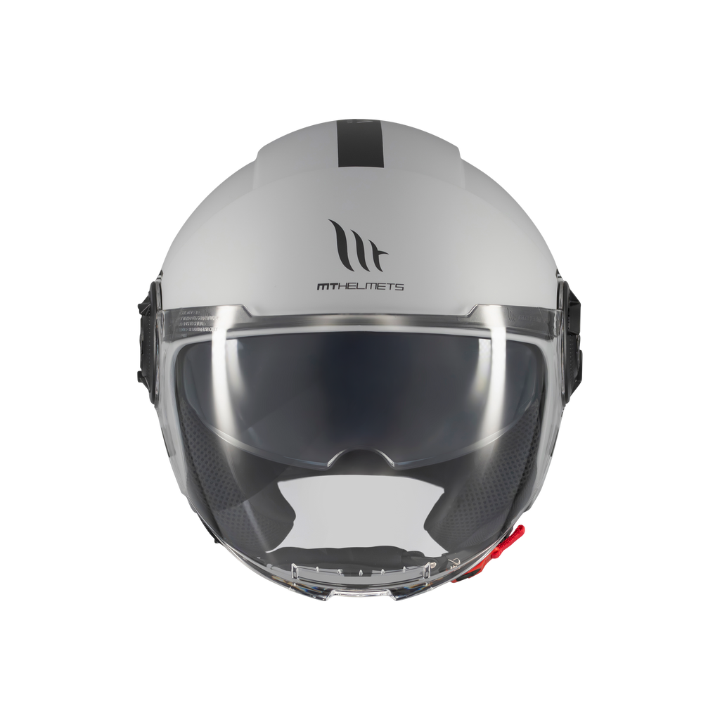 MT HELMETS من أم تي VIALE SV S SOLID A12 MATT GREY خوذة مفتوحة الوجه