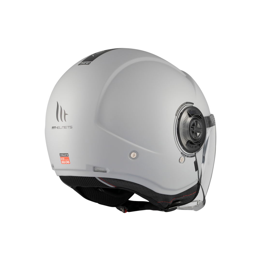 MT HELMETS من أم تي VIALE SV S SOLID A12 MATT GREY خوذة مفتوحة الوجه