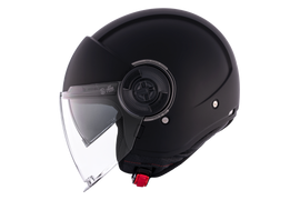 MT HELMETS VIALE SV S SOLID A1 GLOSS BLACK OPEN FACE HELMET