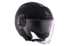 تحميل الصورة في عارض المعرض ، MT HELMETS من أم تي VIALE SV S SOLID A1 MATT BLACK خوذة مفتوحة الوجه