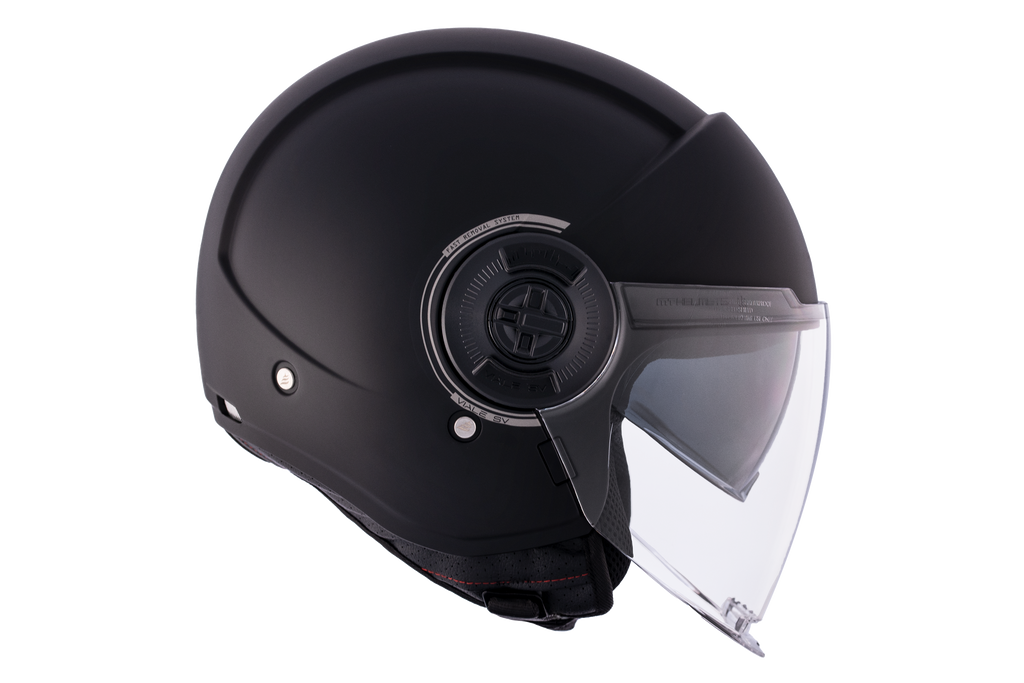 MT HELMETS من أم تي VIALE SV S SOLID A1 MATT BLACK خوذة مفتوحة الوجه