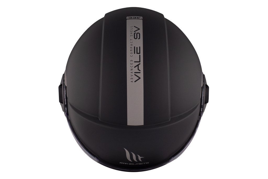 MT HELMETS من أم تي VIALE SV S SOLID A1 MATT BLACK خوذة مفتوحة الوجه