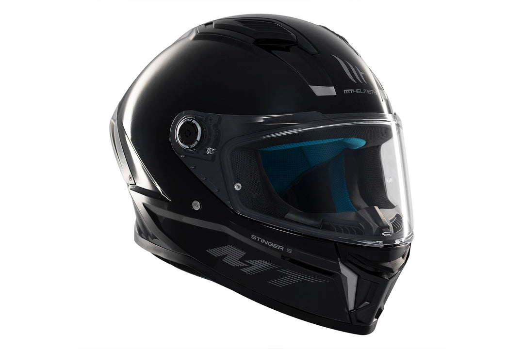 MT HELMETS STINGER 2 SOLID A11 GLOSS BLACK FULL FACE HELMET