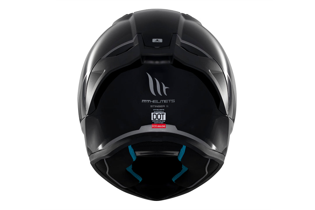 MT HELMETS STINGER 2 SOLID A11 GLOSS BLACK FULL FACE HELMET