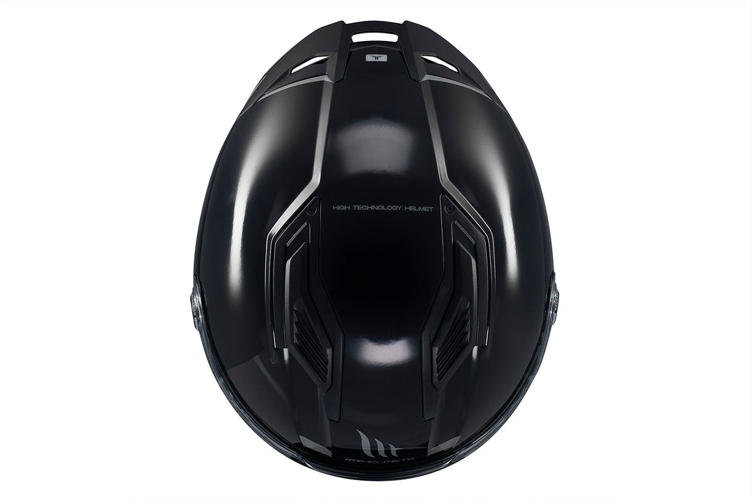 MT HELMETS STINGER 2 SOLID A11 GLOSS BLACK FULL FACE HELMET