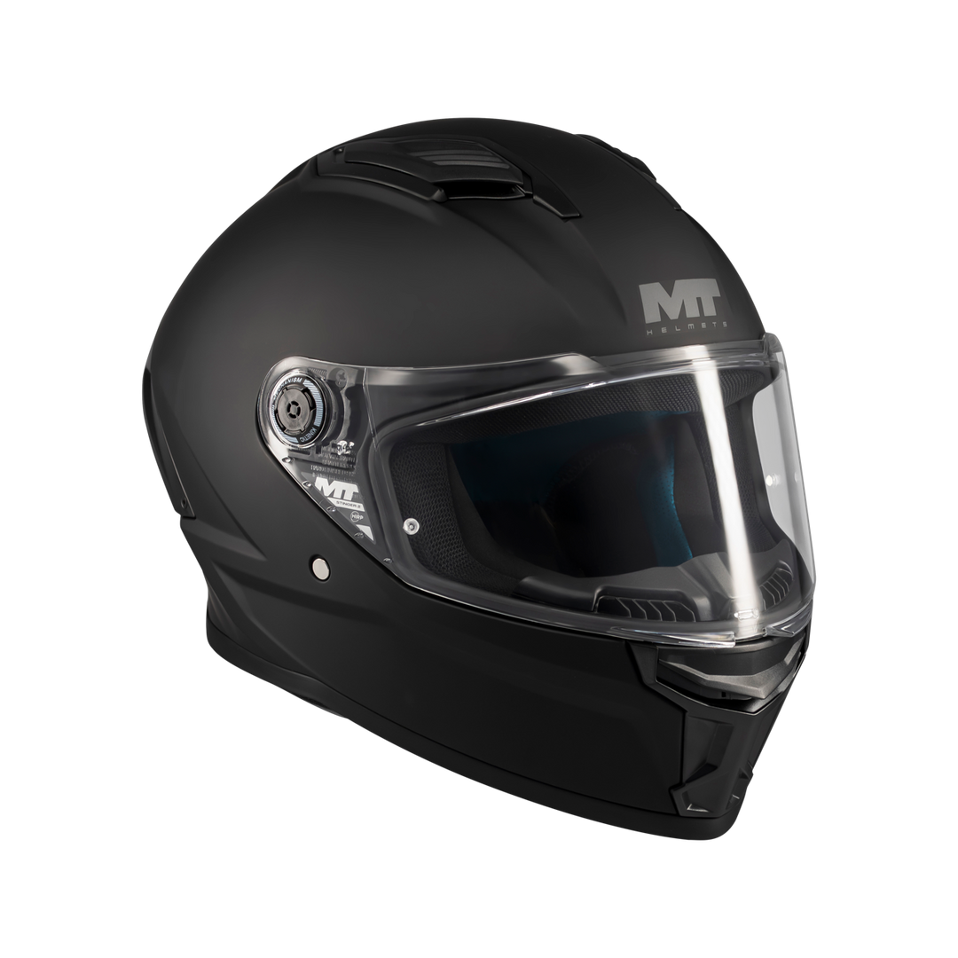 MT HELMETS STINGER 2 PURE A1 MATT BLACK FULL FACE HELMET