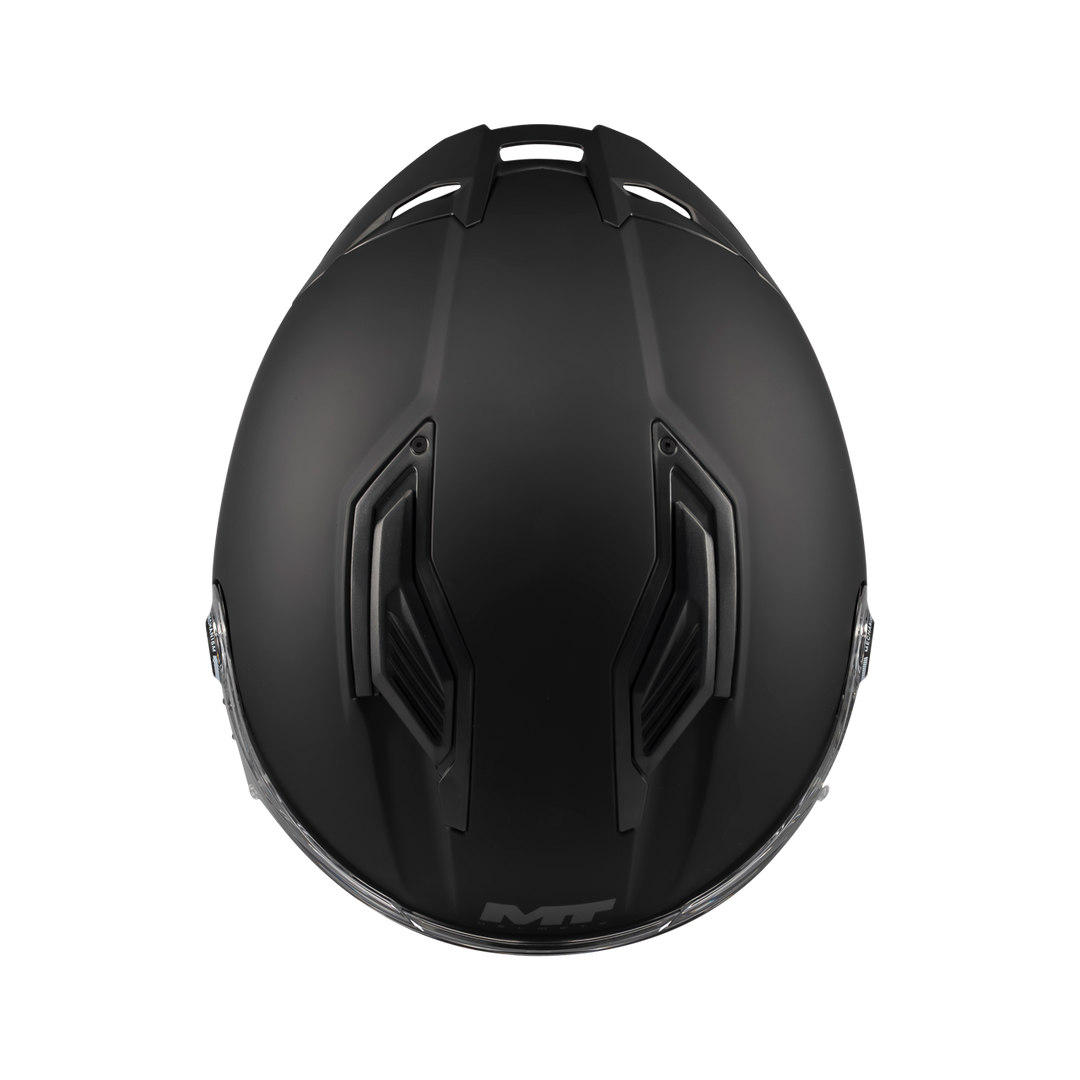 MT HELMETS STINGER 2 PURE A1 MATT BLACK FULL FACE HELMET