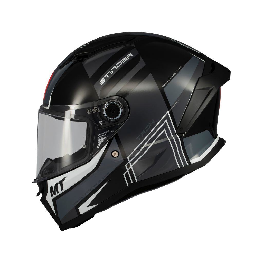 MT HELMETS من أم تي STINGER 2 TRON B12 GLOSS خوذة فول فيس