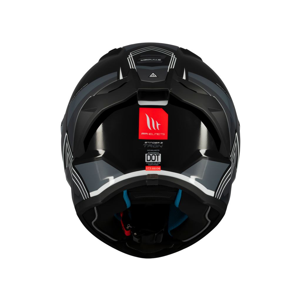 MT HELMETS من أم تي STINGER 2 TRON B12 GLOSS خوذة فول فيس