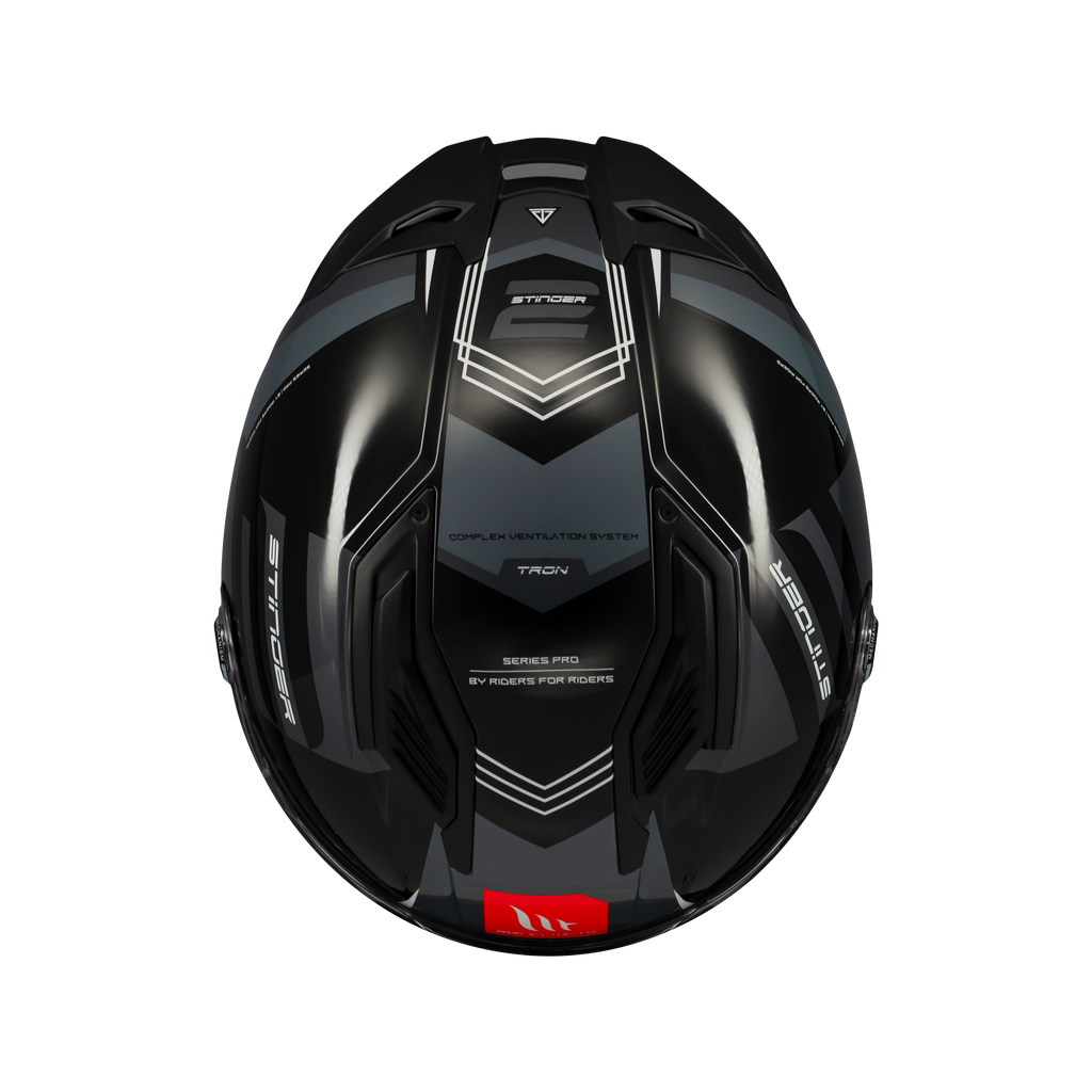 MT HELMETS من أم تي STINGER 2 TRON B12 GLOSS خوذة فول فيس