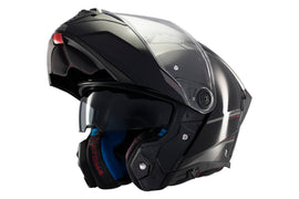 MT Atom 2 SV Modular Helmet in Gloss Black – Flip-Up Design with Sun Visor and ECE 22.06 Safety