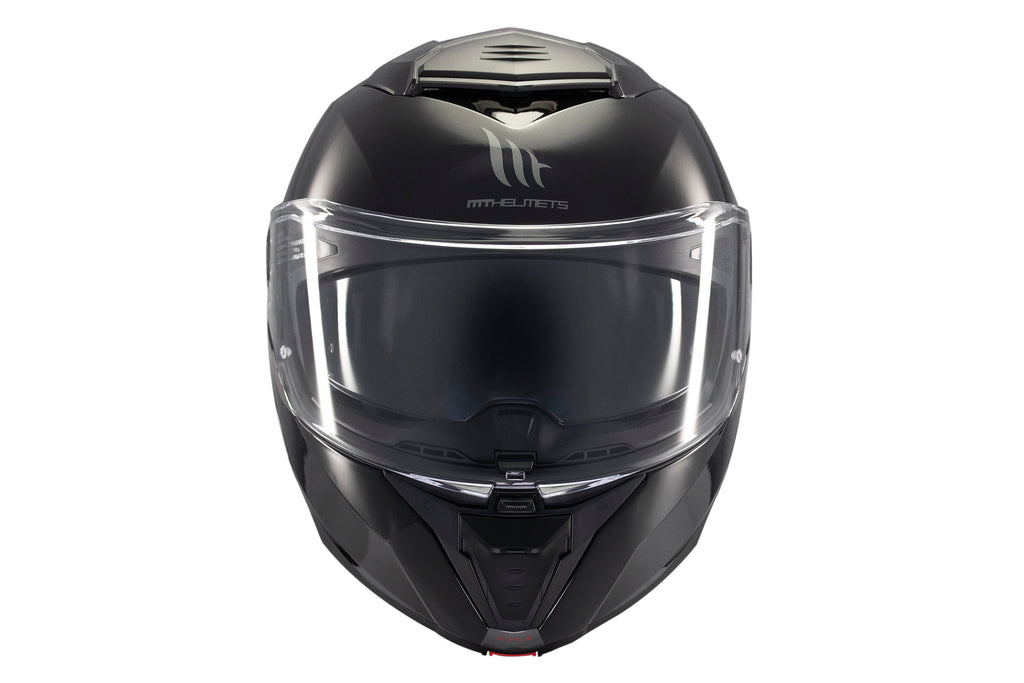 MT HELMETS من أم تي ATOM 2 SV A1 GLOSS BLACK خوذة موديلار