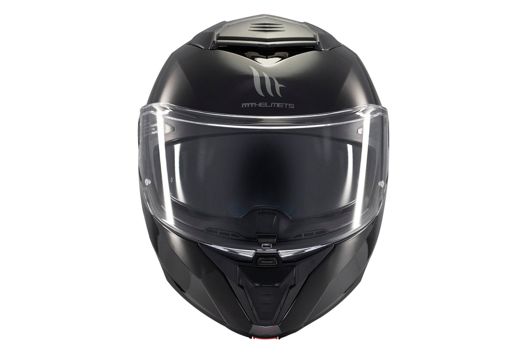 MT HELMETS ATOM 2 SV SOLID A1 GLOSS BLACK MODULAR HELMET