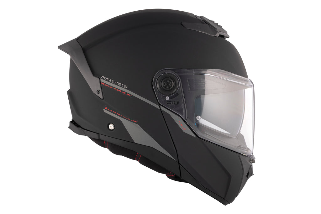 MT HELMETS من أم تي ATOM 2 SV A1 MATT BLACK خوذة موديلار