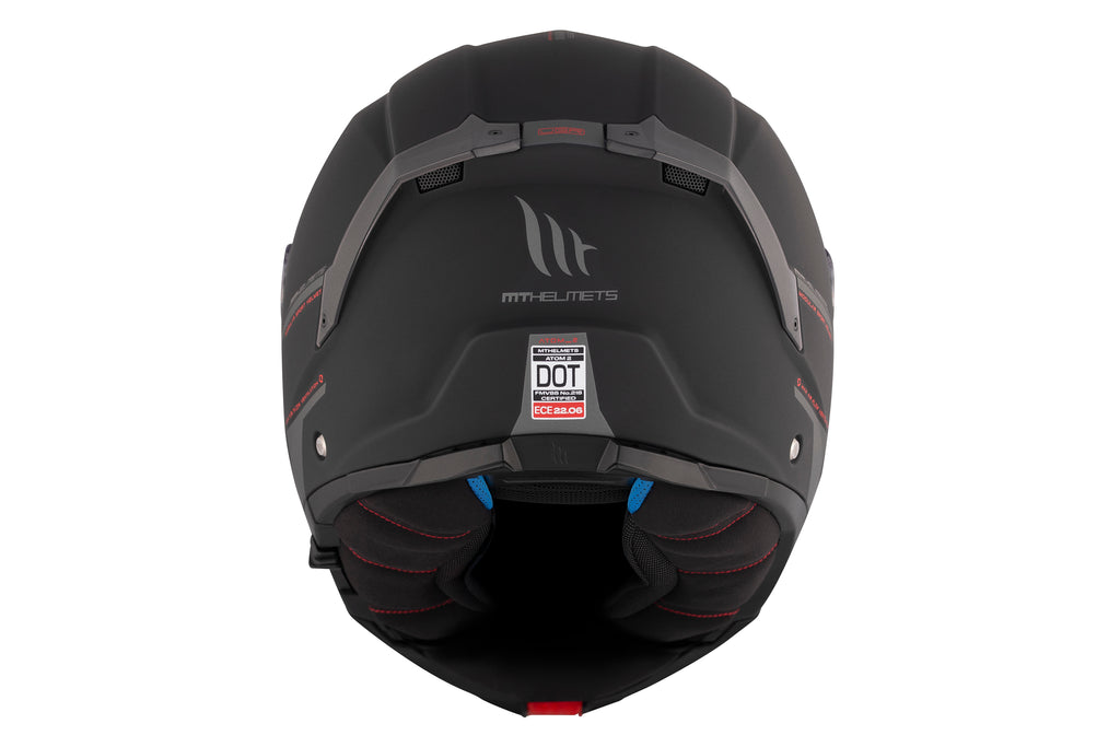 MT Atom 2 SV Modular Helmet – Solid A1 Matt Black, ECE 22.06 Certified Flip-Up Design