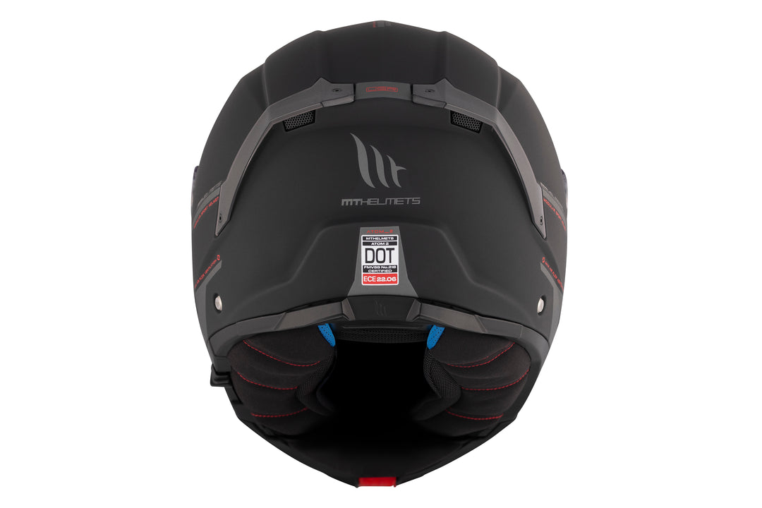 MT Atom 2 SV Matt Black Modular Helmet – ECE 22.06 Certified