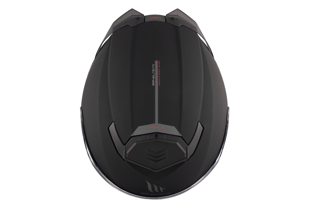 MT HELMETS ATOM 2 SV SOLID ATOM 2 SV A1 MATT BLACK MODULAR HELMET 