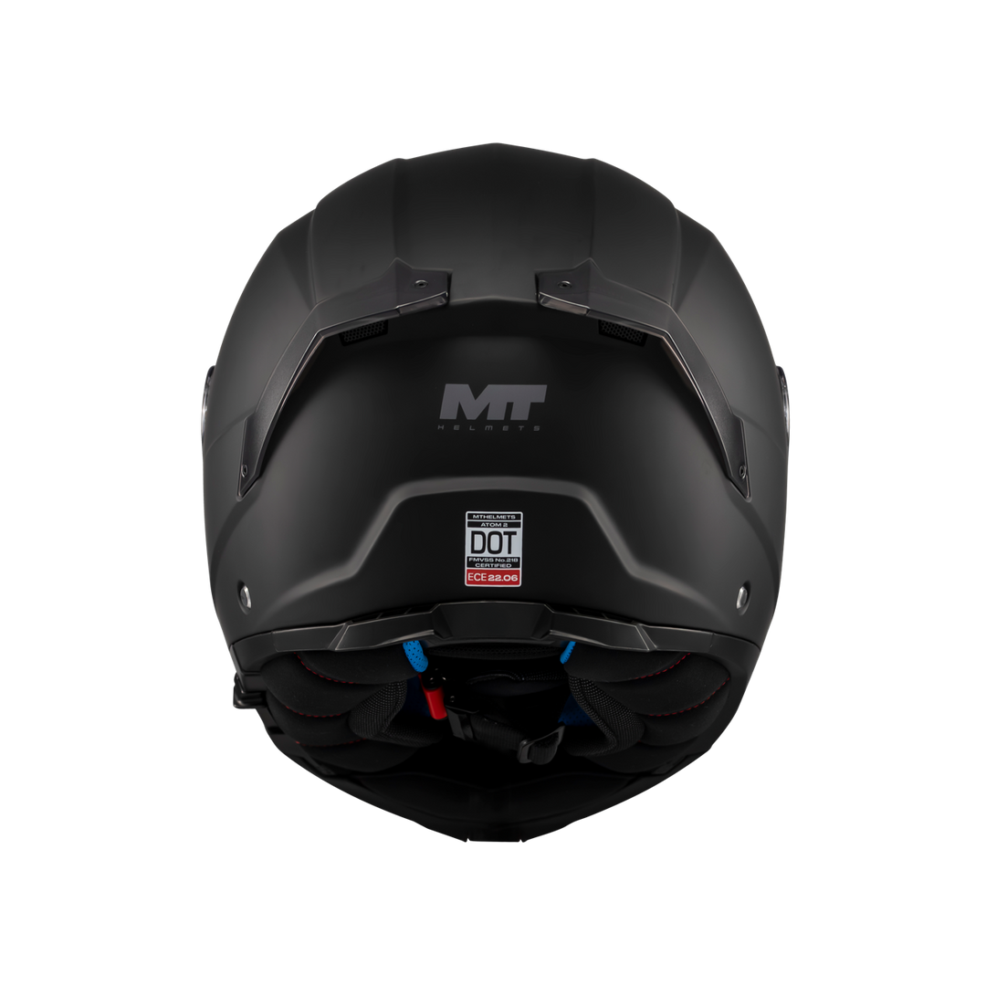 MT HELMETS ATOM 2 SV PURE A1 MATT BLACK MODULAR HELMET 