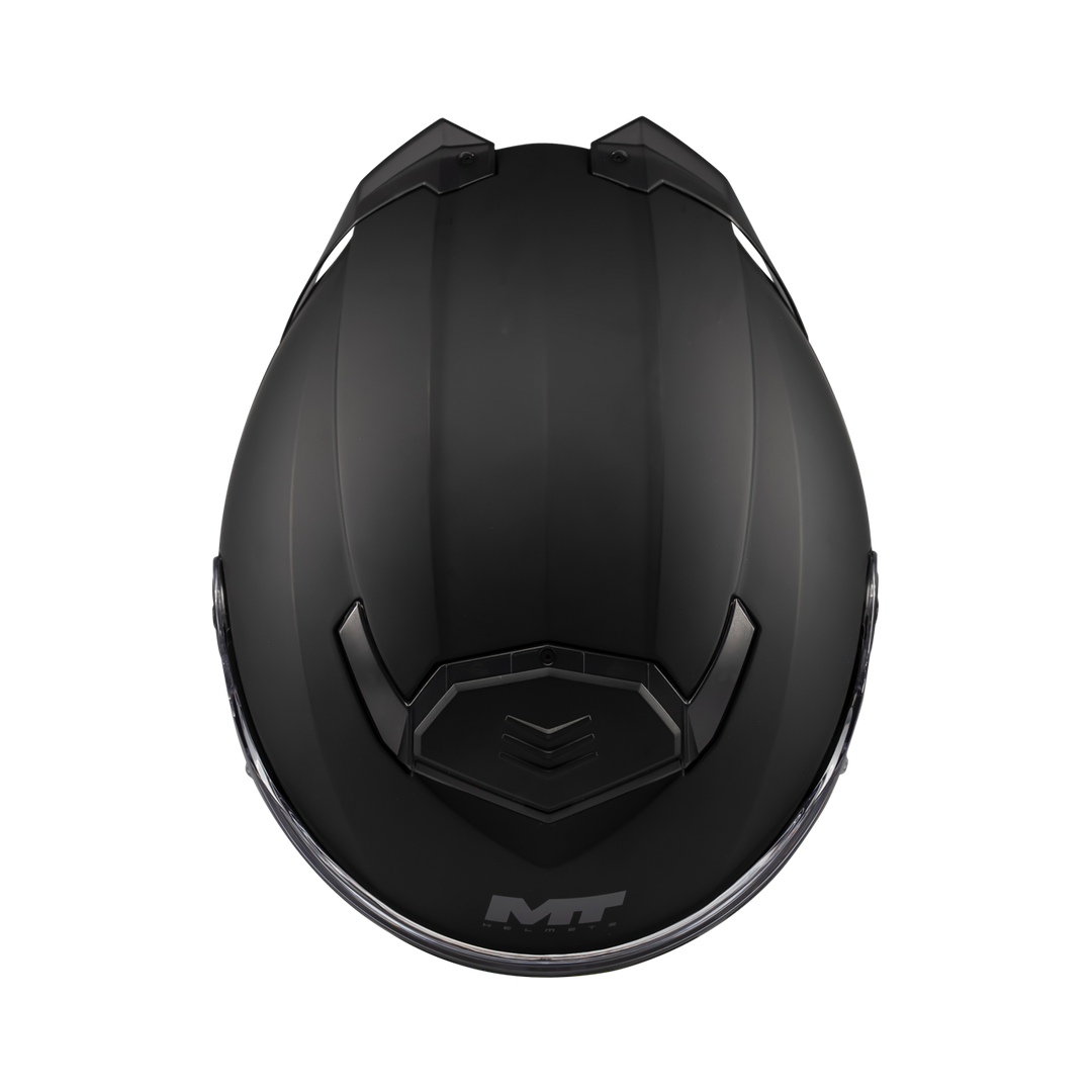 MT HELMETS ATOM 2 SV PURE A1 MATT BLACK MODULAR HELMET 