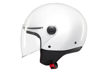 تحميل الصورة في عارض المعرض ، MT Street S Gloss White – Lightweight Urban Motorcycle Helmet with Long Visor and ECE 22.06 Approval