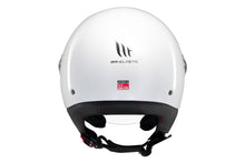 تحميل الصورة في عارض المعرض ، MT HELMETS من أم تي STREET S SOLID A0 GLOSS WHITE خوذة مفتوحة الوجه