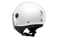 تحميل الصورة في عارض المعرض ، MT Street S Gloss White – Lightweight Urban Motorcycle Helmet with Long Visor and ECE 22.06 Approval